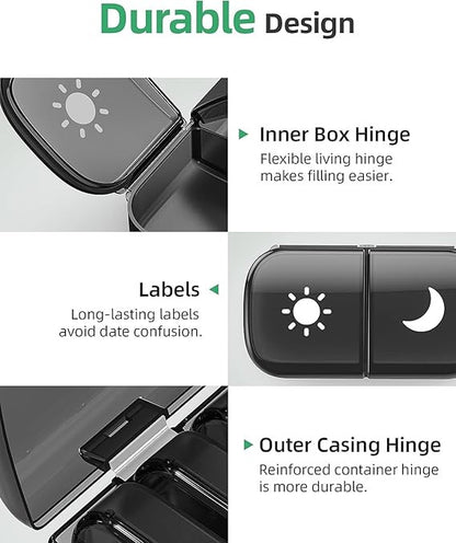 Travel Medicine Box Organizer | Portable Pill Storage Case
