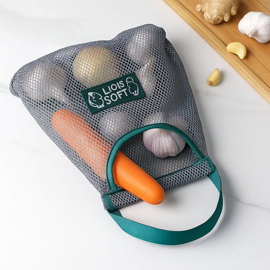Multi-Purpose Kitchen Produce Washing  Mesh Storage Bag