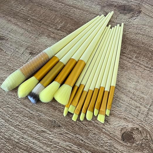 13 PCS Makeup Brush Set with Pouch | Professional Soft Cosmetic Brushes for Full Face & Eye Makeup