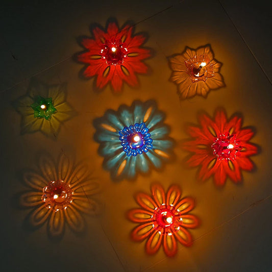 3D REFLEXTIVE DIYA PACK OF 12