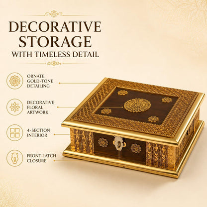 Premium Decorative Dry Fruit Box | Elegant Gift Box for Dry Fruits, Sweets & Festive Gifting