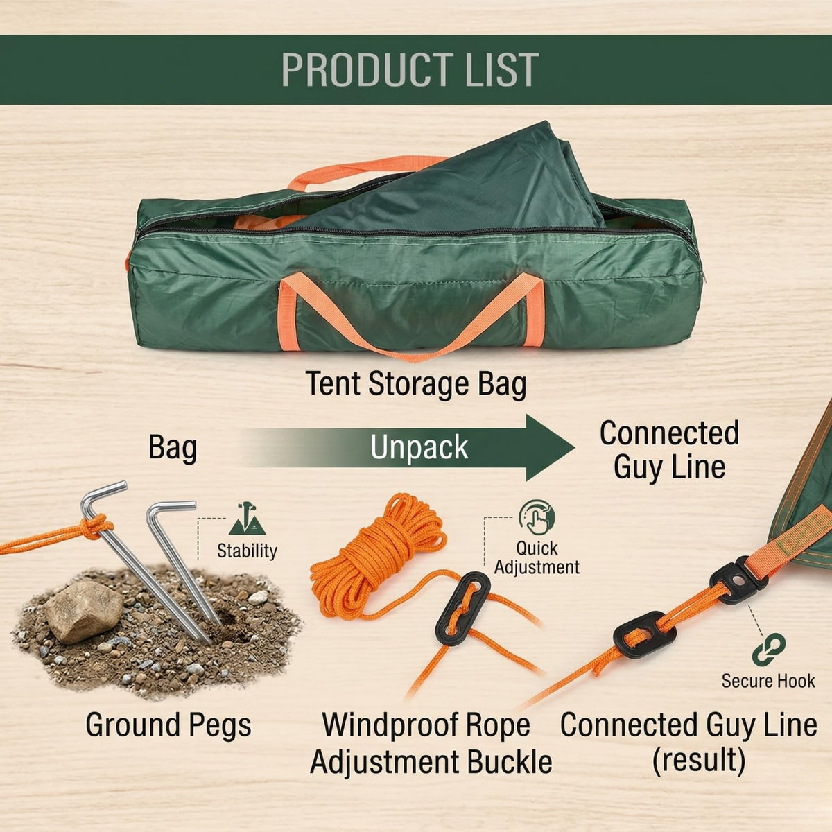 Portable Family Camping Tent – Waterproof Outdoor Dome Tent for Travel, Hiking & Camping