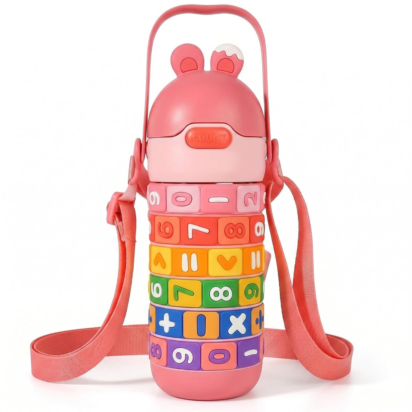 Math Water Bottle for Kids | Educational Number Learning Bottle | BPA Free Leakproof