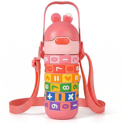 Math Water Bottle for Kids | Educational Number Learning Bottle | BPA Free Leakproof