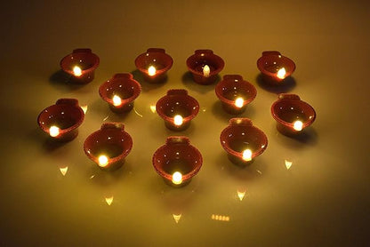 LED Water Sensor Kodiya Diya (Pack Of 4)