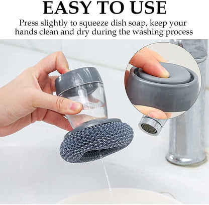 Wire Palm Dish Cleaner Brush | Kitchen Cleaning Scrubber Brush for Utensils