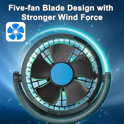 Portable Electric Car Cooling Fan – Dual Head Adjustable 12V Vehicle Air Circulation Fan