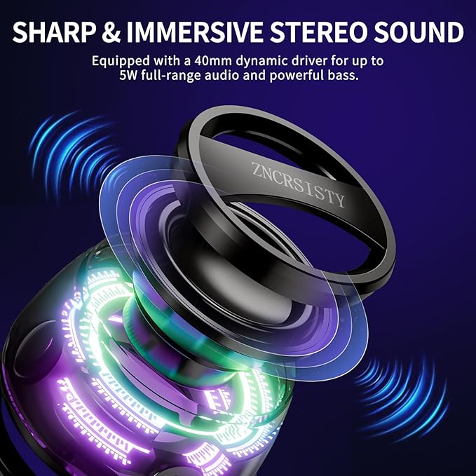 G200 Magnetic Bluetooth Speaker with RGB Lights & Strong Bass