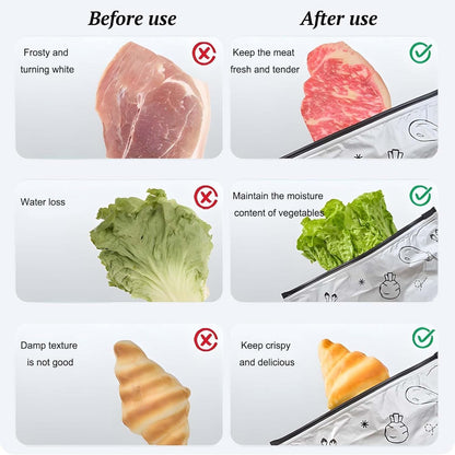 30 Pcs Reusable Aluminum Foil Food Storage Bags – Leakproof Zip Lock