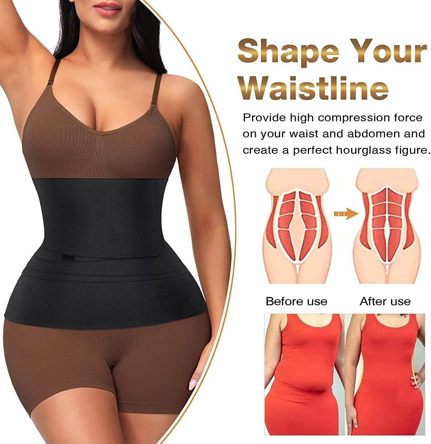 Waist Belt Elastic Band Weight Loss Body Shaper Belt