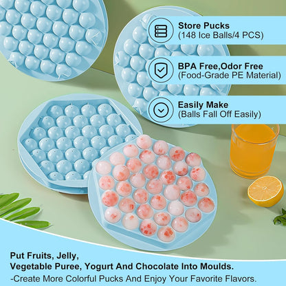 Round Ice Ball Tray – Silicone Ice Cube & Lollipop Mold for Juice, Whisky, Chocolate & Multipurpose Use