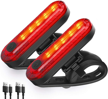 Rechargeable Bicycle Tail Light LED USB Charging Rear Safety Light