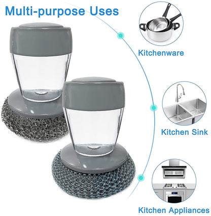 Wire Palm Dish Cleaner Brush | Kitchen Cleaning Scrubber Brush for Utensils