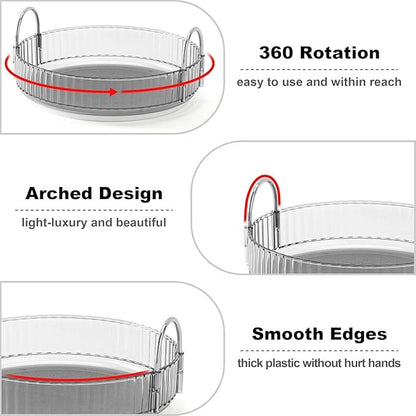 360° Rotating Makeup Organizer Box 2 Layer | Cosmetic Storage Organizer Stand
