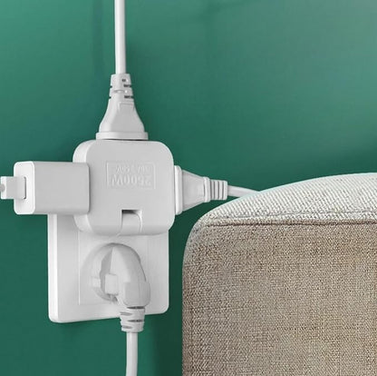 3 in 1 Rotatable Plug Adapter | Foldable Multi Socket Adapter