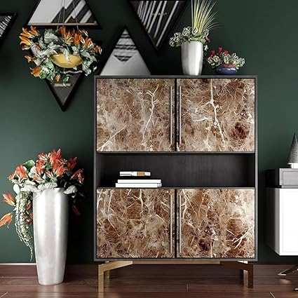 Brown Marble Stickers Wallpaper (200cm x 60cm)