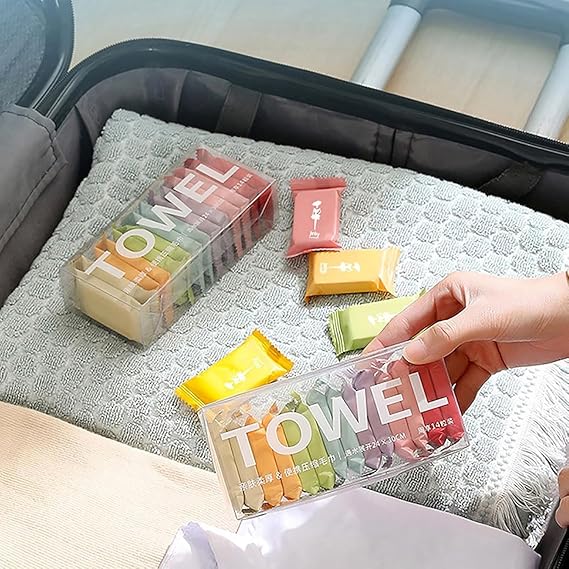 Compressed Towel Tablets – Portable Magic Coin Tissue for Travel & Home Use