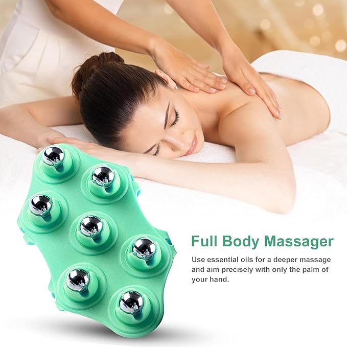 7 Ball Magnetic Massager | 3D Roller Massage Glove | Full Body Slimming Massager | 360° Rotate Therapy Massager