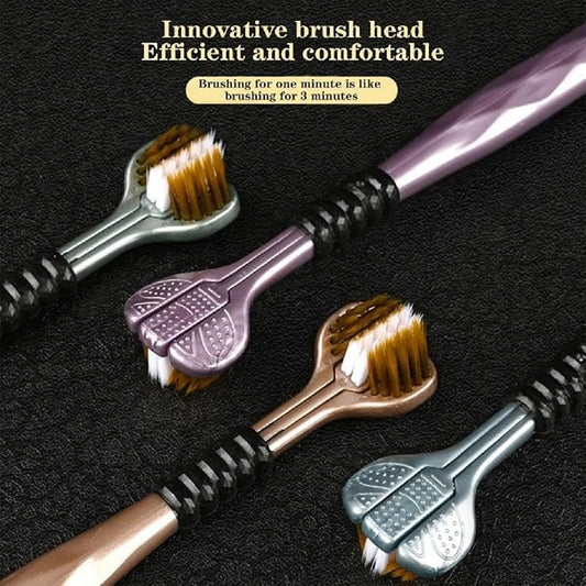 3-Sided Toothbrush (Pack Of 4)