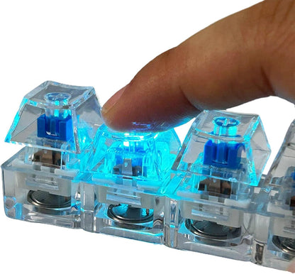 Mechanical Keyboard Switch Fidget Keychain – 4 Key Click Stress Relief Toy | Clicky Desk Gadget