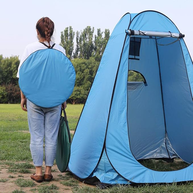 Pop-Up Portable Privacy Toilet Tent | Waterproof Outdoor Changing & Shower Cabin for Camping & Travel