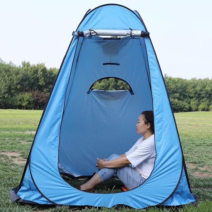 Pop-Up Portable Privacy Toilet Tent | Waterproof Outdoor Changing & Shower Cabin for Camping & Travel