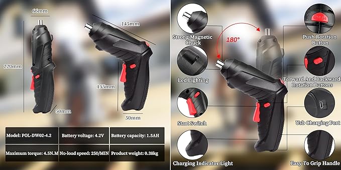 47 IN 1 CORDLESS ELECTRIC SCREWDRIVER