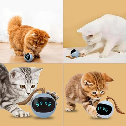 Smart AI Interactive Self-Rotating Cat Toy Ball with Motion Sensor