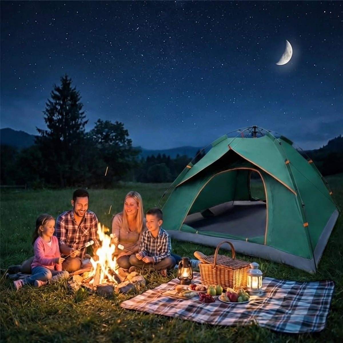 Portable Family Camping Tent – Waterproof Outdoor Dome Tent for Travel, Hiking & Camping