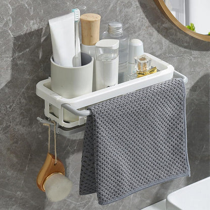Kitchen & Bathroom Hanging Drain Rack | Retractable Sink Storage Organizer | Sponge Holder