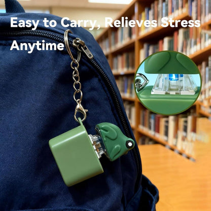 Frog LED Keychain with Sound | Cute Frog Sound Keychain Toy for Kids & Gift
