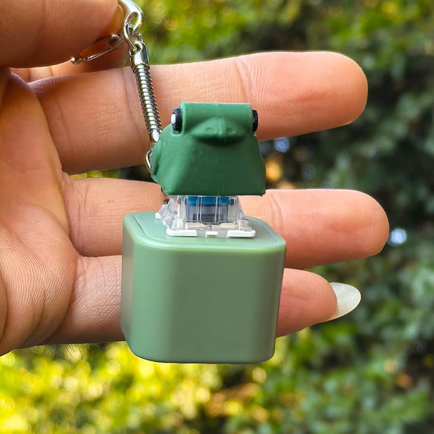 Frog LED Keychain with Sound | Cute Frog Sound Keychain Toy for Kids & Gift