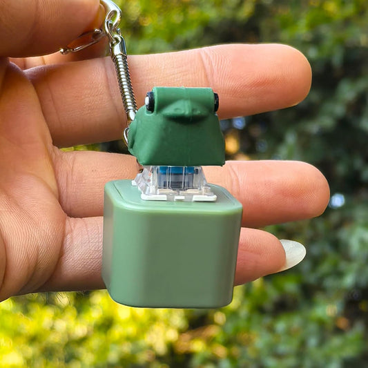 Frog LED Keychain with Sound | Cute Frog Sound Keychain Toy for Kids & Gift