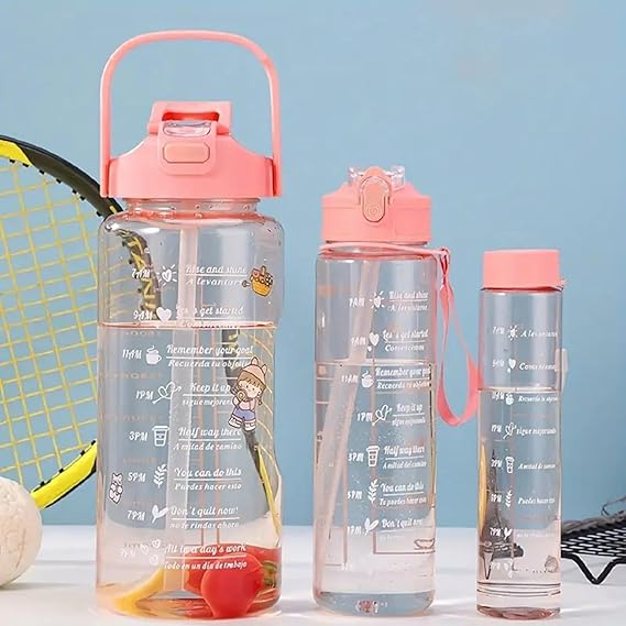 3 PCS TRANSPARNT MOTIVATIONAL BOTTLE