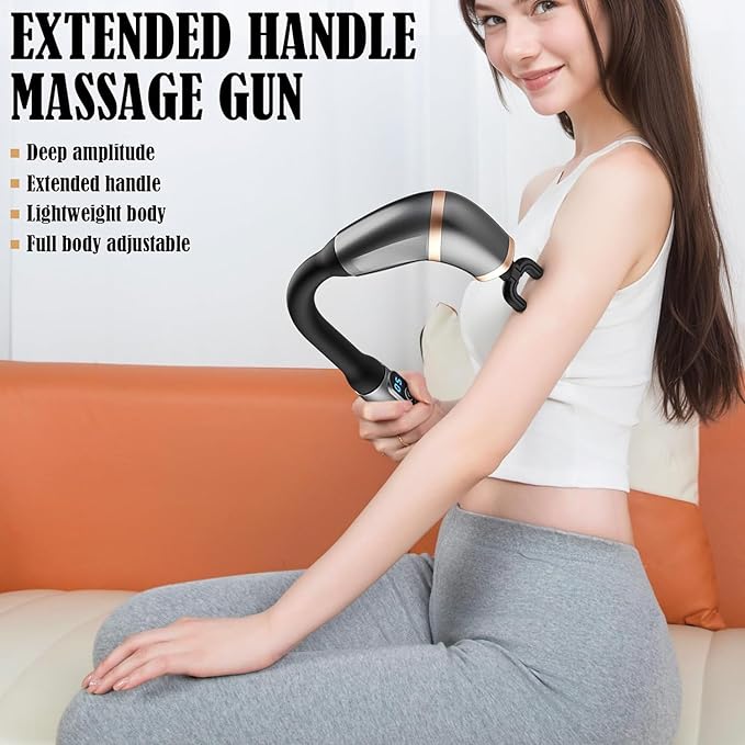 U SHAPE MASSAGE GUN WITH EXTANSTION HANDLE