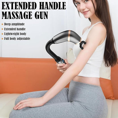 U SHAPE MASSAGE GUN WITH EXTANSTION HANDLE