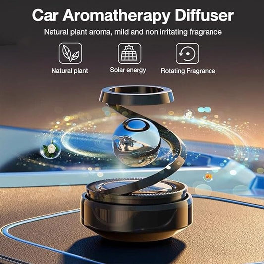 Solar Rotating Car Air Freshener & Aromatherapy Diffuser