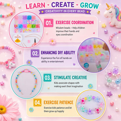 DIY Bracelet Making Kit with Alphabet Beads & Accessories