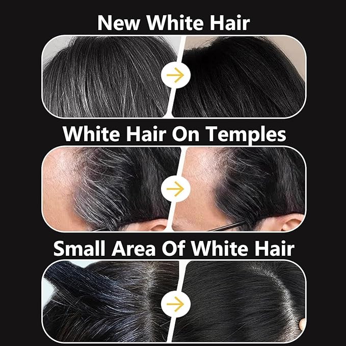 2 in 1 Instant Hair Color Stick | Waterproof Hair Dye Comb for White Hair Coverage