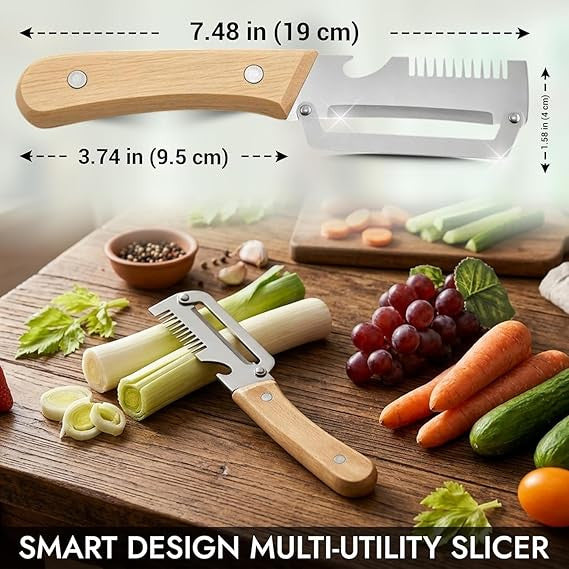 3 in 1 Stainless Steel Blade Peeler | Vegetable & Fruit Peeler