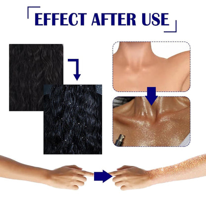 Shiny Glitter Spray 60ml – Long Lasting Body & Hair Sparkle Spray for Party, Wedding & Festival Glow