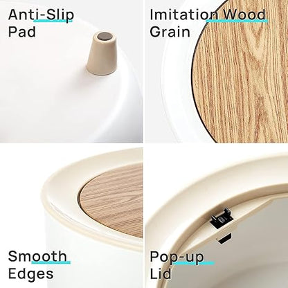 Desktop Dustbin – Compact & Stylish Desk Bin (Round)