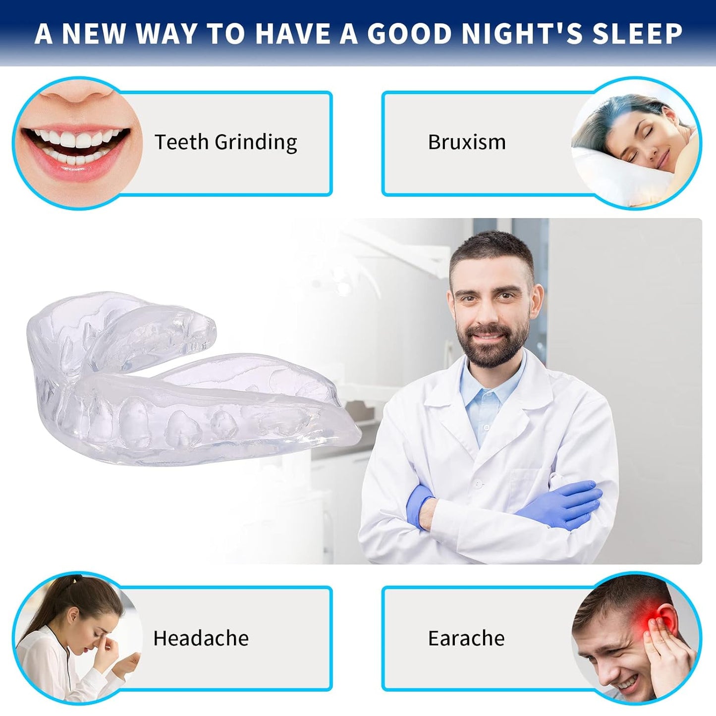 Mouth Guard for Grinding Teeth and Clenching Teeth at Night