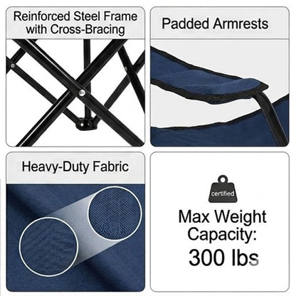 Folding Travel Camping Chair | Portable Outdoor Folding Chair with Carry Bag