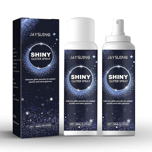 Shiny Glitter Spray 60ml – Long Lasting Body & Hair Sparkle Spray for Party, Wedding & Festival Glow