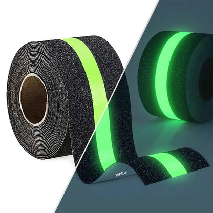 Anti Slip Glow Tape 5M x 5CM – Luminous Non Slip Safety Grip Tape for Stairs, Floors & Bathrooms