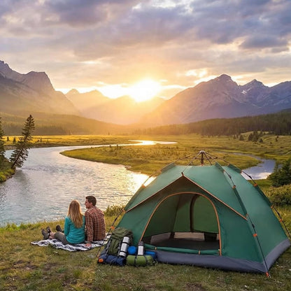 Portable Family Camping Tent – Waterproof Outdoor Dome Tent for Travel, Hiking & Camping