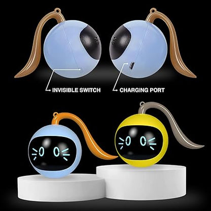 Smart AI Interactive Self-Rotating Cat Toy Ball with Motion Sensor