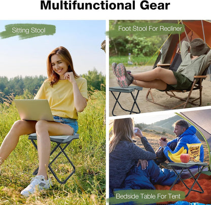 Portable Folding Stool Chair Heavy Duty for Home, Office & Outdoor