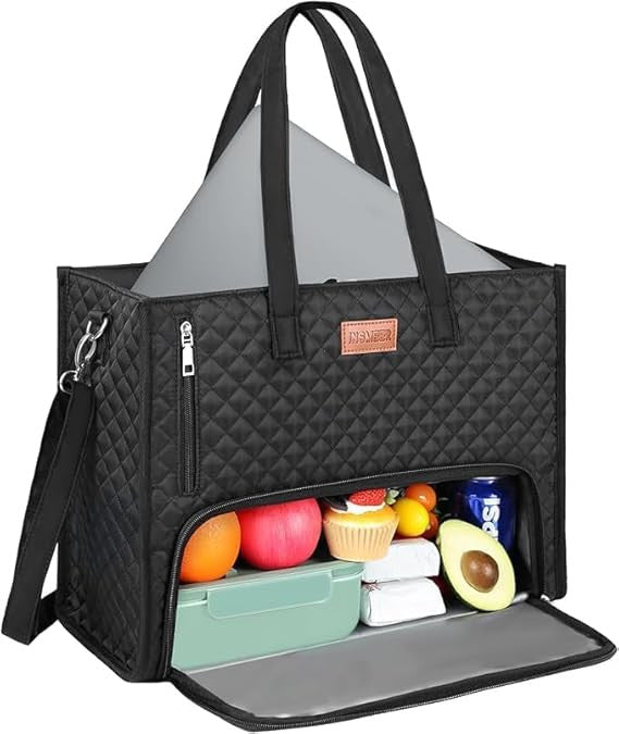 Women’s Quilted Insulated Lunch Tote Bag